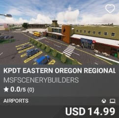 KPDT Eastern Oregon Regional Airport by msfscenerybuilders. USD $14.99