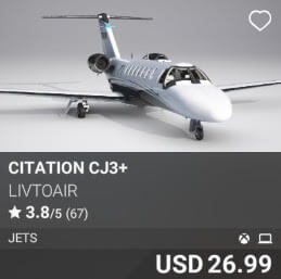 Citation CJ3+ by LivToAir. USD $26.99