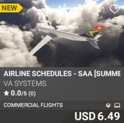 Airline Schedules - SAA [Summer 2025] by VA SYSTEMS. USD $6.49