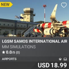 LGSM Samos International Airport by MM SIMULATIONS. USD $18.99