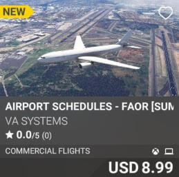 Airport Schedules - FAOR [Summer 2025] by VA SYSTEMS. USD $8.99