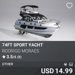 74ft Sport Yacht by Rodrigo Moraes. USD $14.99