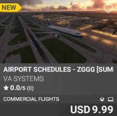 Airport Schedules - ZGGG [Summer 2025] by VA SYSTEMS. USD $9.99