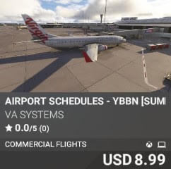 Airport Schedules - YBBN [Summer 2025] by VA SYSTEMS. USD $8.99