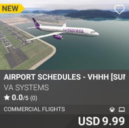 Airport Schedules - VHHH [Summer 2025] by VA SYSTEMS. USD $9.99