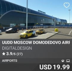 UUDD Moscow Domodedovo Airport by DigitalDesign. USD $19.99