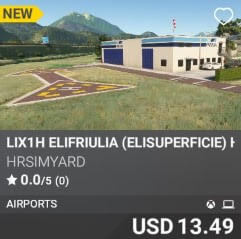 LIX1H Elifriulia (Elisuperficie) Helipad by HRSimYard. USD $13.49