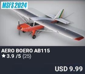 AERO BOERO AB115 by rpsimulations. USD $9.99