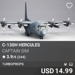 C-130H Hercules by Captain Sim. USD $14.99