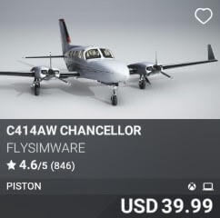 C414AW Chancellor by Flysimware. USD $39.99