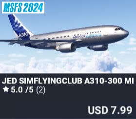JED simFlyingClub A310-300 Metal Liveries by JED Studio. USD $7.99