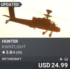 Hunter by kwikflight. USD $24.99
