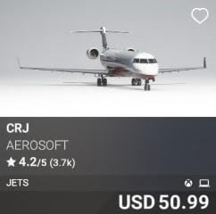 CRJ by Aerosoft. USD $50.99