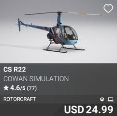CS R22 by Cowan Simulation. USD $24.99