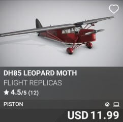 DH85 Leopard Moth by Flight Replicas. USD $11.99