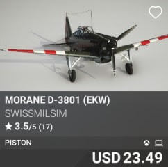 Morane D-3801 (EKW) by SwissMilSim. USD $23.49