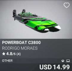 Powerboat C3800 by Rodrigo Moraes. USD $14.99