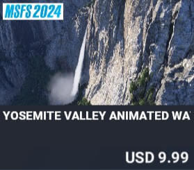 Yosemite Valley Animated Waterfalls by Bijan. USD $9.99