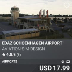 EDAZ Schoenhagen Airport by Aviation-Sim-Design. USD $17.99