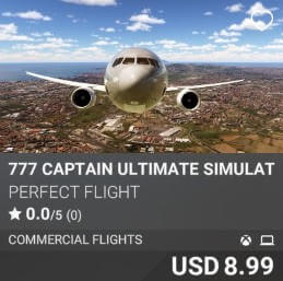 777 Captain Ultimate Simulation by Perfect Flight. USD $8.99