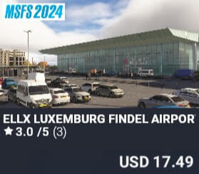 ELLX Luxemburg Findel Airport-NG Series by JustSim. USD $17.49
