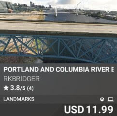 Portland and Columbia River Bridges by rkbridger. USD $11.99