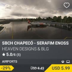 SBCH Chapecó - Serafim Enoss Bertaso Airport by HEAVEN DESIGNS & BLG. USD $8.49 (on sale for 5.99)