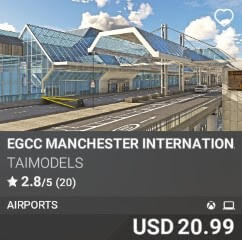 EGCC Manchester International Airport by TAIMODELS. USD $20.99