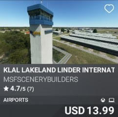 KLAL Lakeland Linder International Airport by msfscenerybuilders. USD $13.99