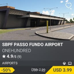"SBPF PASSO FUNDO AIRPORT by ONEHUNDRED. USD $7.99 (on sale for 3.99)"