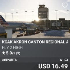 KCAK AKRON CANTON REGIONAL AIRPORT by Fly 2 High. USD $16.49