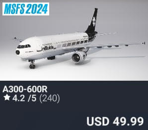 A300-600R by iniBuilds. USD $49.99