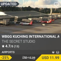 WBGG Kuching International Airport and Air Base by The Secret Studio. USD $15.99 (on sale for 11.99)