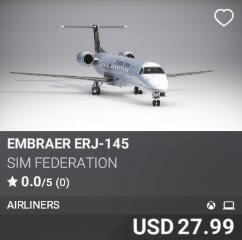 Embraer ERJ-145 by Sim Federation. USD $27.99
