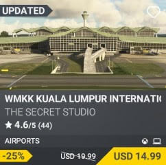 WMKK Kuala Lumpur International Airport by The Secret Studio. USD $19.99 (on sale for 14.99)