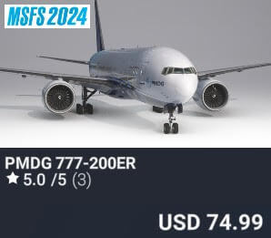 PMDG 777-200ER by PMDG Simulations. USD $74.99