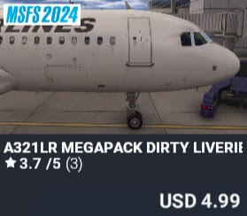 A321LR MEGAPACK DIRTY LIVERIES by 2PILOT. USD $4.99
