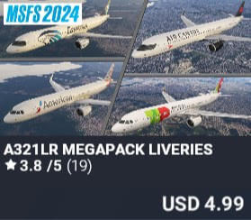 A321LR MEGAPACK LIVERIES by 2PILOT. USD $4.99