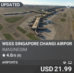 WSSS Singapore Changi Airport by imaginesim. USD $21.99