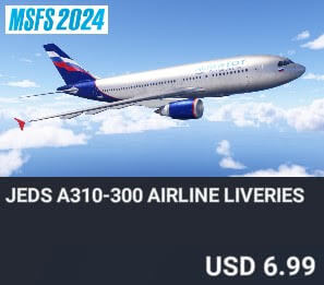 JEDS A310-300 Airline Liveries by JED Studio. USD $6.99