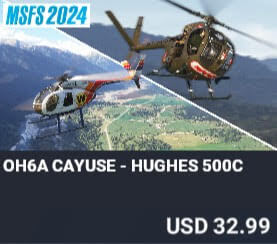 OH6A Cayuse - Hughes 500C by Taog's Hangar. USD $32.99