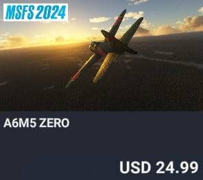 A6M5 Zero by Blackbird Simulations. USD $24.99