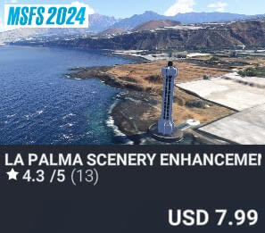 La Palma Scenery Enhancement by Island Creations. USD $7.99