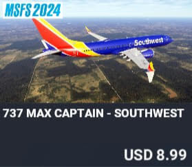 737 Max Captain - Southwest by Perfect Flight. USD $8.99