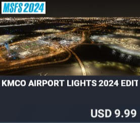 KMCO Airport Lights 2024 Edition by Dreamscenery. USD $9.99