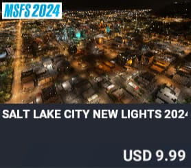 Salt Lake City New Lights 2024 Exclusive Edition by Dreamscenery. USD $9.99