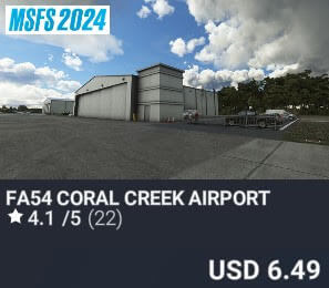 FA54 Coral Creek Airport by DC Scenery Design. USD $6.49