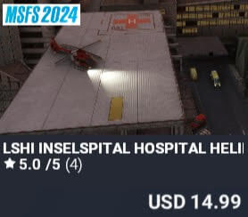 LSHI Inselspital Hospital Heliport by REDWING. USD $14.99
