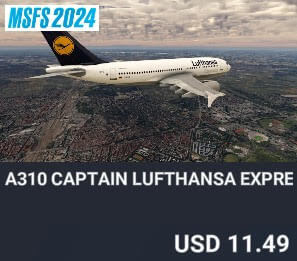 A310 Captain Lufthansa Express by Perfect Flight. USD $11.49
