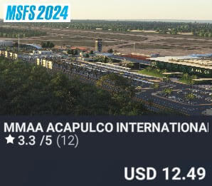 MMAA Acapulco International Airport by DXR Imulations. USD $12.49